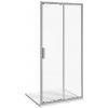 Jika Nion - Sprchové dvere dvojdielne L/P, 140 cm, Jika perla Glass, strieborná/transparentné sklo H2422N80026681