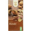 Gepa Bio mliečna čokoláda s celými mandľami, 100 g