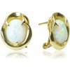 GOLDIE Zlaté náušnice s opálom Mirena LEA816.DS