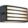 Lutec Vonkajšia nástenná lampa ZEBRA E27, max. 25 W, tm.sivá, 90 x 220 x 110 mm
