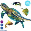 CoolArts Korálová korytnačka - BrainBoost (213 ks) - Drevené puzzle