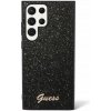 Guess PC/TPU Glitter Flakes Metal Logo Samsung Galaxy S24 Ultra čierne