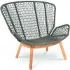 FISCHER MÖBEL Záhradné relaxačné kreslo WING LIGHT Relax 2754T, teak