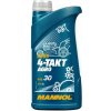 MANNOL Motorový olej 7203 4-Takt Agro SAE 30 - 1L (Vysokokvalitný minerálny motorový olej pre moderné malé 4-taktné motory záhradnej techniky)