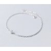 For Silver Minimalistická retiazka na nohu so zirkónom - Striebro 925