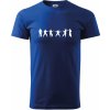 Karate postavy - Klasické pánske tričko vyššej gramáže - 4XL ( Kráľovská modrá )