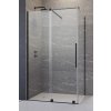 RADAWAY FURO BLACK KDJ 140cm ľavé dvere do kombinácie / sprchový kút rohový, profil čierny, sklo číre, 10104722-54-01L10110680-01-01