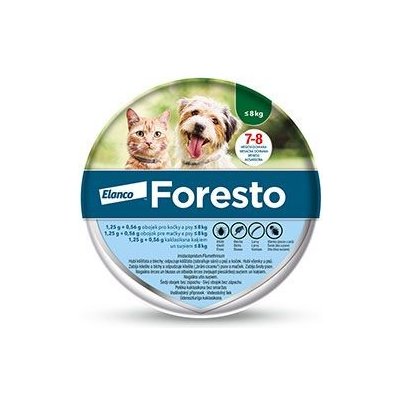 Foresto Antiparazitný obojok pre mačky a malé psy do 8 kg, 38 cm