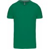 KARIBAN VINTAGE V-NECK K357 / Pánske tričko s krátkym rukávom - kelly green L