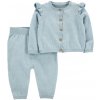 CARTER'S Set 2dielny sveter, nohavice Blue dievča NB/ veľ. 56