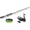 SPORTS - Prút Sportex Black Pearl GT-3 2,7 m 20 g + Navijak Shimano Aero BB C3000 + šnúra