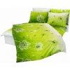 Stanex bavlnené posteľné obliečky Púpava zelená - 140x220 cm + 90x70 cm - LS295