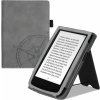Puzdro KW Mobile Navigational Compass - KW5481702 - pre Pocketbook 616/617/627/628/632/633 - farba šedá (KW Mobile obal na Pocketbook 616/627/628/632/633, vrecko, stojan, AutoSleep, motív Navigational