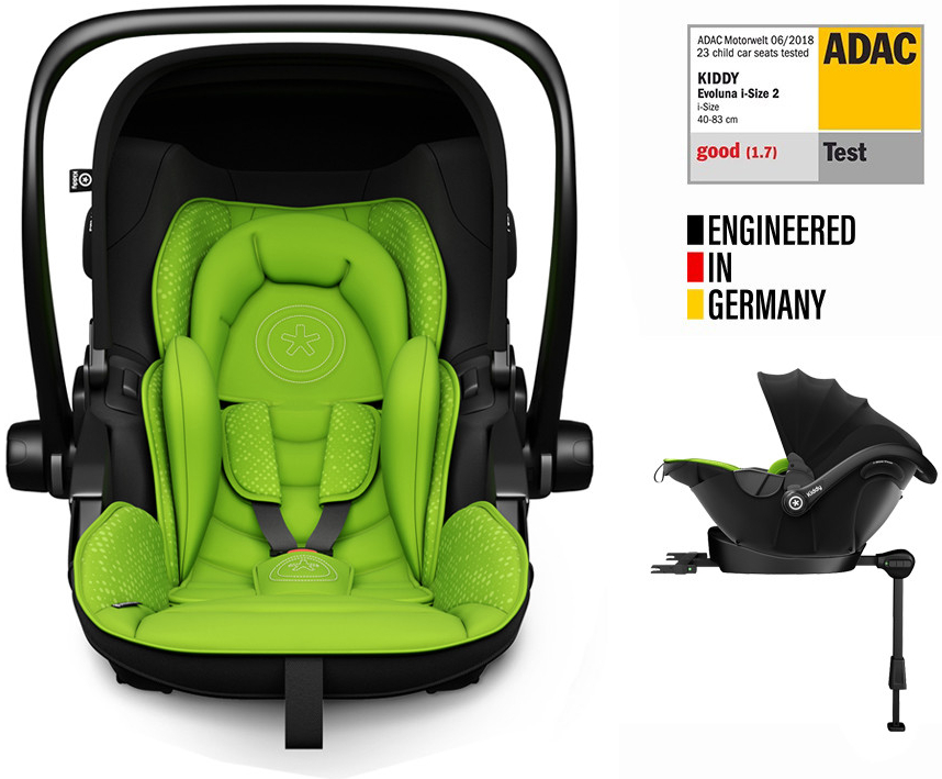 KIDDY Evoluna i-size 2 2023 + Isofix základňa Lizard Green