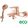 Vaňová batéria RAV SLEZÁK Nil so sprchovacím setom 150 mm zlatá ružová NL154.5/1ZRL