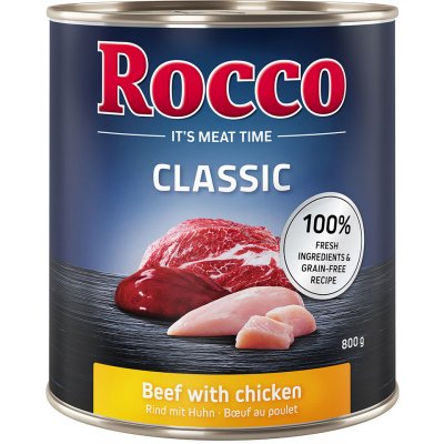 Rocco Classic 6 x 800 g - hovädzie s kuracím mäsom