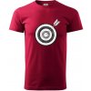 Terč na lukostreľbu - Klasické pánske tričko vyššej gramáže - 4XL ( Marlboro červená )