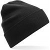Beechfield Čepice B 45N, pletená, bio bavlna COT53045N00299-black Černá UNI