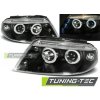 Tuning-tec PREDNÉ SVETLOMETY ANJELSKÉ OČI ČIERNA pasujú na VW PASSAT 3BG 09.00-03.05