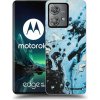 Picasee silikónový čierny obal pre Motorola Edge 40 Neo - Organic blue
