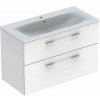Kúpeľňová skrinka s umývadlom Geberit Selnova 100x50,2x65,2 cm biela lesk 501.244.00.1