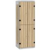 Tritón Pardubice, spol. s r. o. TRITON šatníková skriňa so 4 boxmi kov-lamino T1750, šedá - jaseň Blonde Surfside