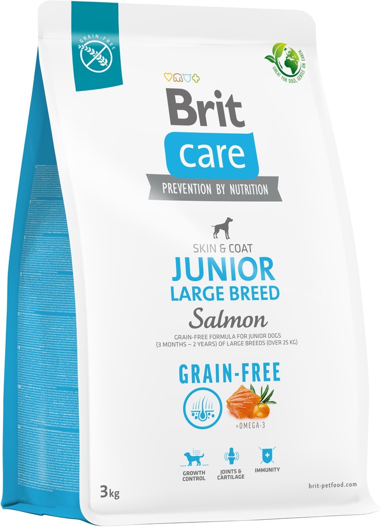 Brit Care Grain-free Junior Large Breed Salmon 3 kg