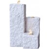 Heissner Záhradná fontána Neptun LED - sivá - 12 x 12 x 15/25/40 cm