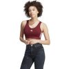 adidas Performance adidas Essentials 3-Stripes Crop Top With Removable Pads | 4066759351998 | Červená | XL