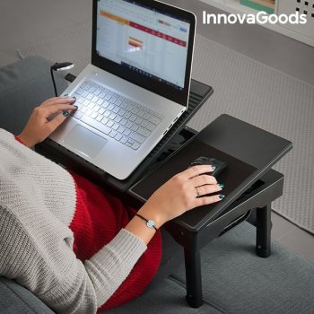 Skladací stolík pod notebook s LED lampou - InnovaGoods DAR0100441 od 26,7  € - Heureka.sk