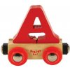 Bigjigs Rail Wagon Drevená vláčiková dráha - písmeno A