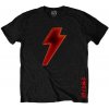 AC/DC Tričko Bolt Logo Unisex Black S