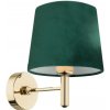 Argon Argon 8105 - Nástenná lampa PONTE 1xE27/15W/230V zelená/mosadz AR8105 + záruka 3 roky zadarmo
