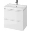 Cersanit Moduo Slim, závesná umývadlová skrinka 60cm, biela lesklá, S929-004