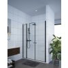 Dvojkrídlové sprchové dvere Sanovo T2 PLUS20 Black 115 - (112-117x190) cm (T2P20B_115C)