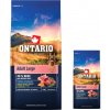 Krmivo Ontario Adult Large Beef & Brown Rice 12 kg + 2,25 kg ZDARMA
