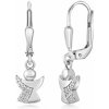 SOFIA strieborné náušnice anjel SJ232323.200
