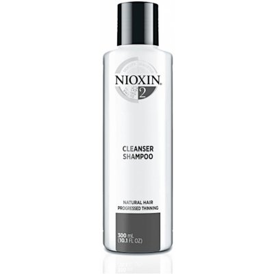 Nioxin System 2 čistiaci šampón na výrazné rednutie prirodzene jemných vlasov Cleanser Shampoo Fine Hair Noticeably Thinning 300 ml