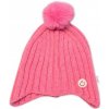 Detská zimná čiapka s brmbolcom Smile, Baby Nellys - ružová, veľ. 48-54 cm