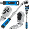 Geko Teleskopická račňa s kĺbovou hlavou 1/4″, 210–278 mm, 72T (CrV)
