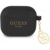 Guess 4G Charm silikónový obal pre AirPods 3 - čierny 3666339039172 - možnosť vrátiť tovar ZADARMO do 30tich dní