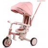 Detská trojkolka 5v1 ZIPPY odrážadlo s riadiacou tyčou, ružové