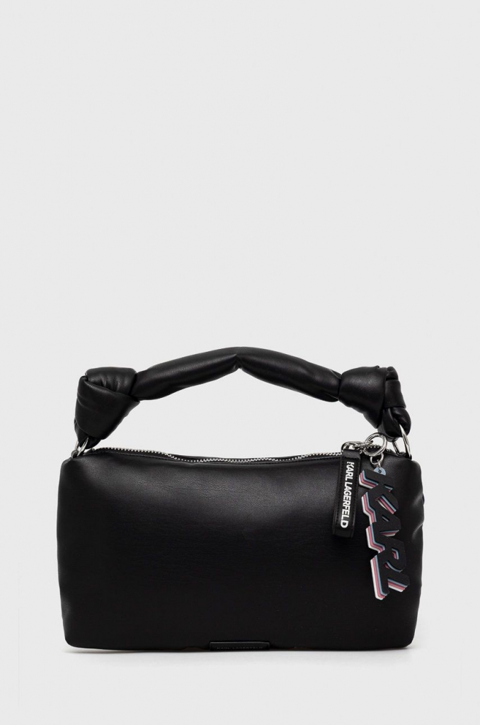 Karl Lagerfeld kožená kabelka čierna 225W3057