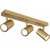 GLOBO 57911-3GO ROBBY stropné bodové svietidlo/spot 3xGU10 brúsená zlatá