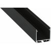 Hliníkový LED profil DILEDA, černý, 2m