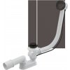 AlcaPlast A55K-GM-B - Sifón vaňový automat, dĺžka 57 cm, kov, GUN METAL-kartáčovaný mat