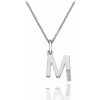 Hot Diamonds Strieborný prívesok Micro M Clasic DP413