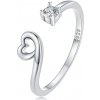 Olivie Strieborný nastaviteľný prsteň SRDIEČKO 7122 Ag 925; ≤1,3 g.
