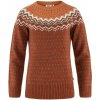 Fjällräven Övik Knit Sweater W, Veľkosť XXS, Farba AUTUMN LEAF-DESERT BROWN
