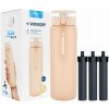 Filtračná fľaša Wessper ActiveMax Clarti Glass 0,68 l béžová/hnedá